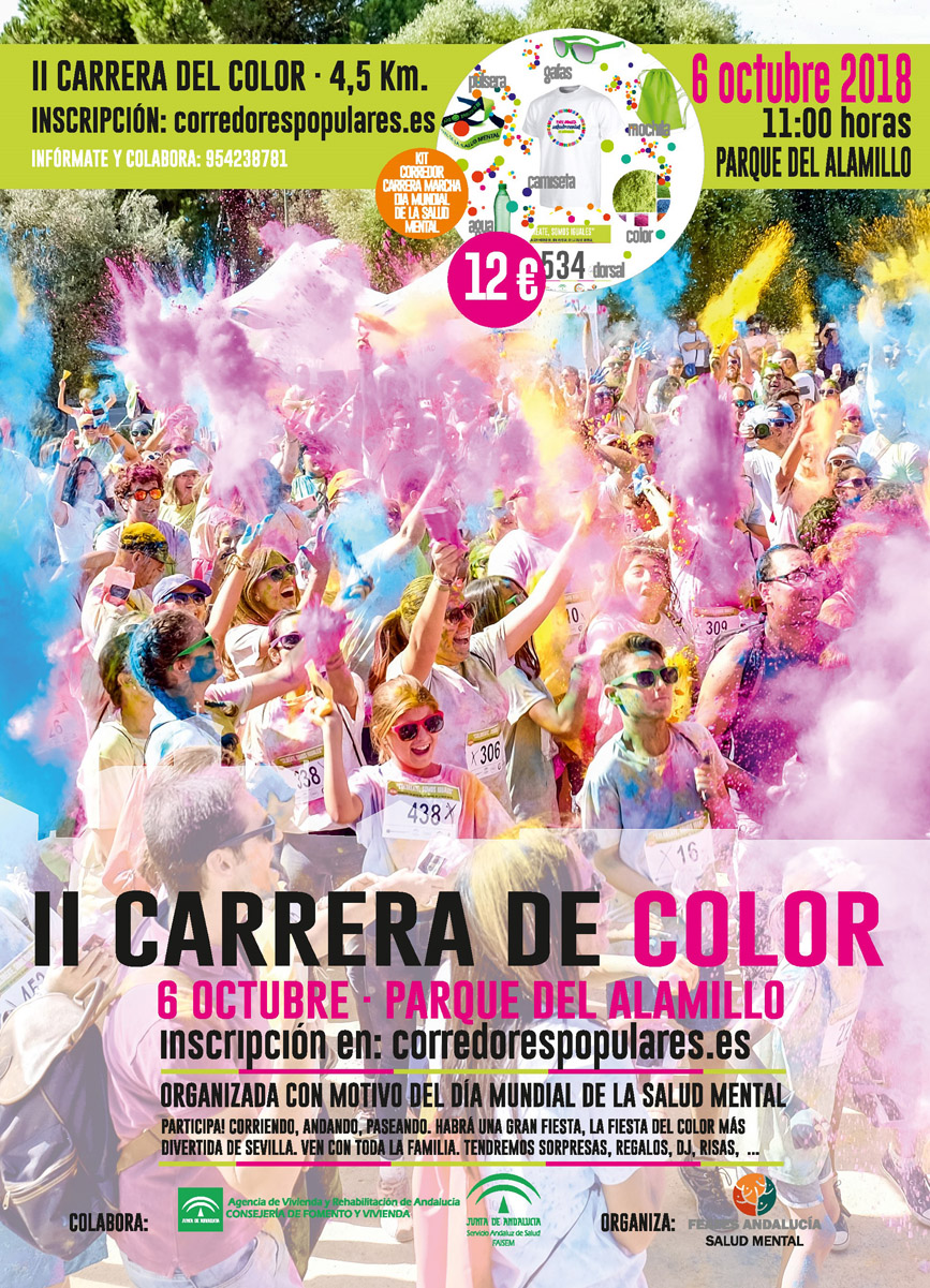 SEVILLA ACOGE UNA CARRERA DE COLOR CON MOTIVO DE LA CELEBRACIÓN DEL DÍA MUNDIAL DE LA SALUD MENTAL